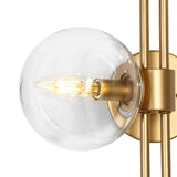 Modern Luxury Gold Glass 3-Light Wall Sconce