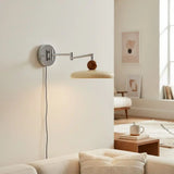 Modern Metal Acrylic Swing Arm Wall Lamp