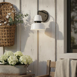 Modern Metal Cone Outdoor Wall Light