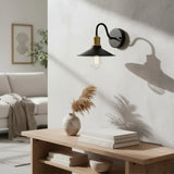 Modern Circular Metal Wall Sconce
