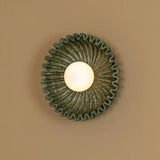Modern Minimalist Flower Ceramic Wall Lamp