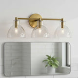 Modern Minimalist Glass Metal Bowl Wall Lamp