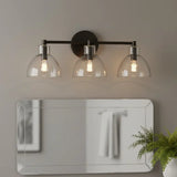Modern Minimalist Glass Metal Bowl Wall Lamp