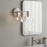 Modern Minimalist Glass Metal Bowl Wall Lamp