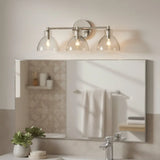 Modern Minimalist Glass Metal Bowl Wall Lamp