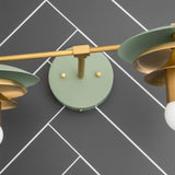 Modern Minimalist Linear Brass Glass Vanity Sconce