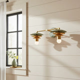 Modern Minimalist Linear Brass Glass Vanity Sconce