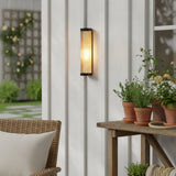 Modern Outdoor Cylinder Glass Wall Light