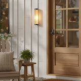 Modern Outdoor Cylinder Glass Wall Light