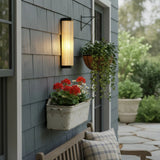 Modern Outdoor Cylinder Glass Wall Light