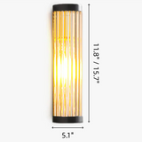 Modern Outdoor Cylinder Glass Wall Light
