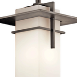 Modern Outdoor Rectangular Glass Wall Light