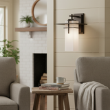 Modern Outdoor Rectangular Glass Wall Light