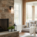 Modern Outdoor Rectangular Glass Wall Light