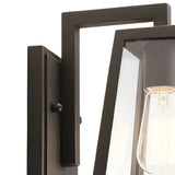 Modern Pyramid Outdoor Metal Wall Light