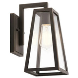 Modern Pyramid Outdoor Metal Wall Light