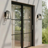 Modern Pyramid Outdoor Metal Wall Light