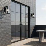 Modern Pyramid Outdoor Metal Wall Light