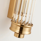 Modern Ribbed Cylinder Glass Wall Light