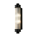 Modern Ribbed Cylinder Glass Wall Light