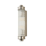 Modern Ribbed Cylinder Glass Wall Light