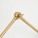 Modern Scalloped Leather Task Sconce Wall Light