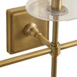 Modern Triple-Light Metal Wall Sconce