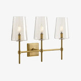 Modern Triple-Light Metal Wall Sconce