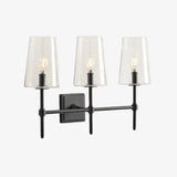 Modern Triple-Light Metal Wall Sconce