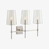 Modern Triple-Light Metal Wall Sconce
