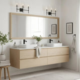 Modern Triple-Light Metal Wall Sconce