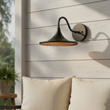 Modern Wet-Rated Outdoor Dome Wall Sconce