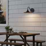 Modern Wet-Rated Outdoor Dome Wall Sconce