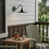Modern Wet-Rated Outdoor Dome Wall Sconce