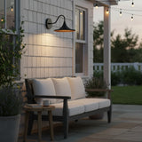 Modern Wet-Rated Outdoor Dome Wall Sconce