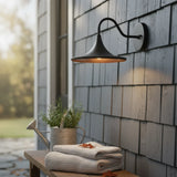 Modern Wet-Rated Outdoor Dome Wall Sconce