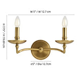 Modern Architectural Metal Double Wall Sconce