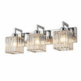 Modern Crystal & Metal 3 Lights Vanity Wall Sconce