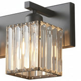 Modern Crystal & Metal 4 Lights Vanity Wall Sconce