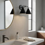 Modern Double Cone Metal Wall Sconce