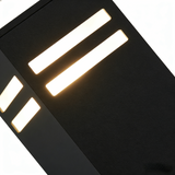 Modern Double Head Glass Rectangular Wall Sconce