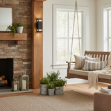 Modern Double Head Glass Rectangular Wall Sconce