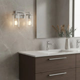 Modern Double Tube Glass Wall Sconce
