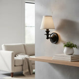 Modern Drum Fabric Shade Wall Light
