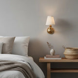 Modern Drum Fabric Shade Wall Light