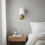 Modern Drum Fabric Shade Wall Light
