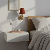 Modern Drum Fabric Shade Wall Light