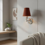 Modern Drum Fabric Shade Wall Light