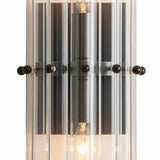 Modern Glam Crystal Cylindrical Bath Wall Sconce