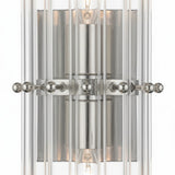 Modern Glam Crystal Cylindrical Bath Wall Sconce